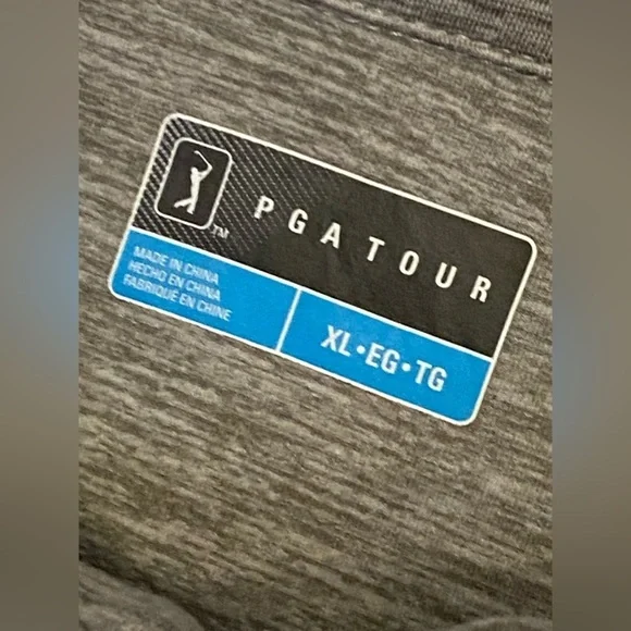 𝅺pga Tour🏌🏽Mens Sz-XL-1/4 Zip Long Sleeve Pullover Polo Gently Used Condition - Picture 11 of 16